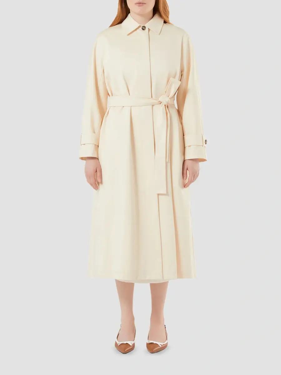 Marina Rinaldi Women's Cotton Gabardine Trench Coat | Thumbnail 3 Marina Rinaldi Women's Cotton Gabardine Trench Coat | Thumbnail 3