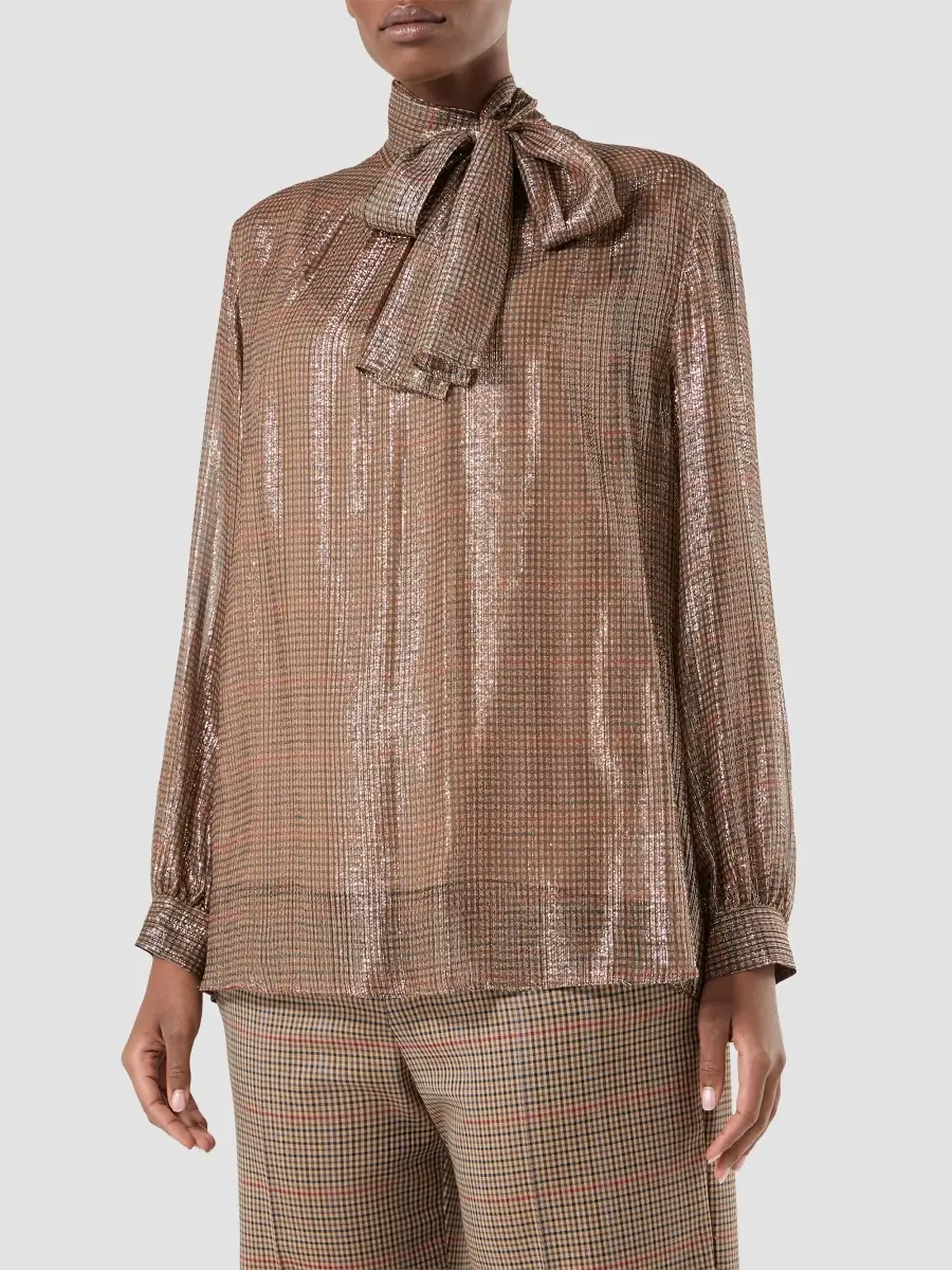 Marina Rinaldi Women's Silk Georgette Tunic | Thumbnail 3 Marina Rinaldi Women's Silk Georgette Tunic | Thumbnail 3