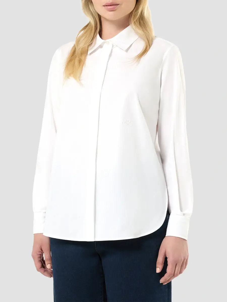 Marina Rinaldi Women's Cotton Poplin Shirt | Thumbnail 3 Marina Rinaldi Women's Cotton Poplin Shirt | Thumbnail 3