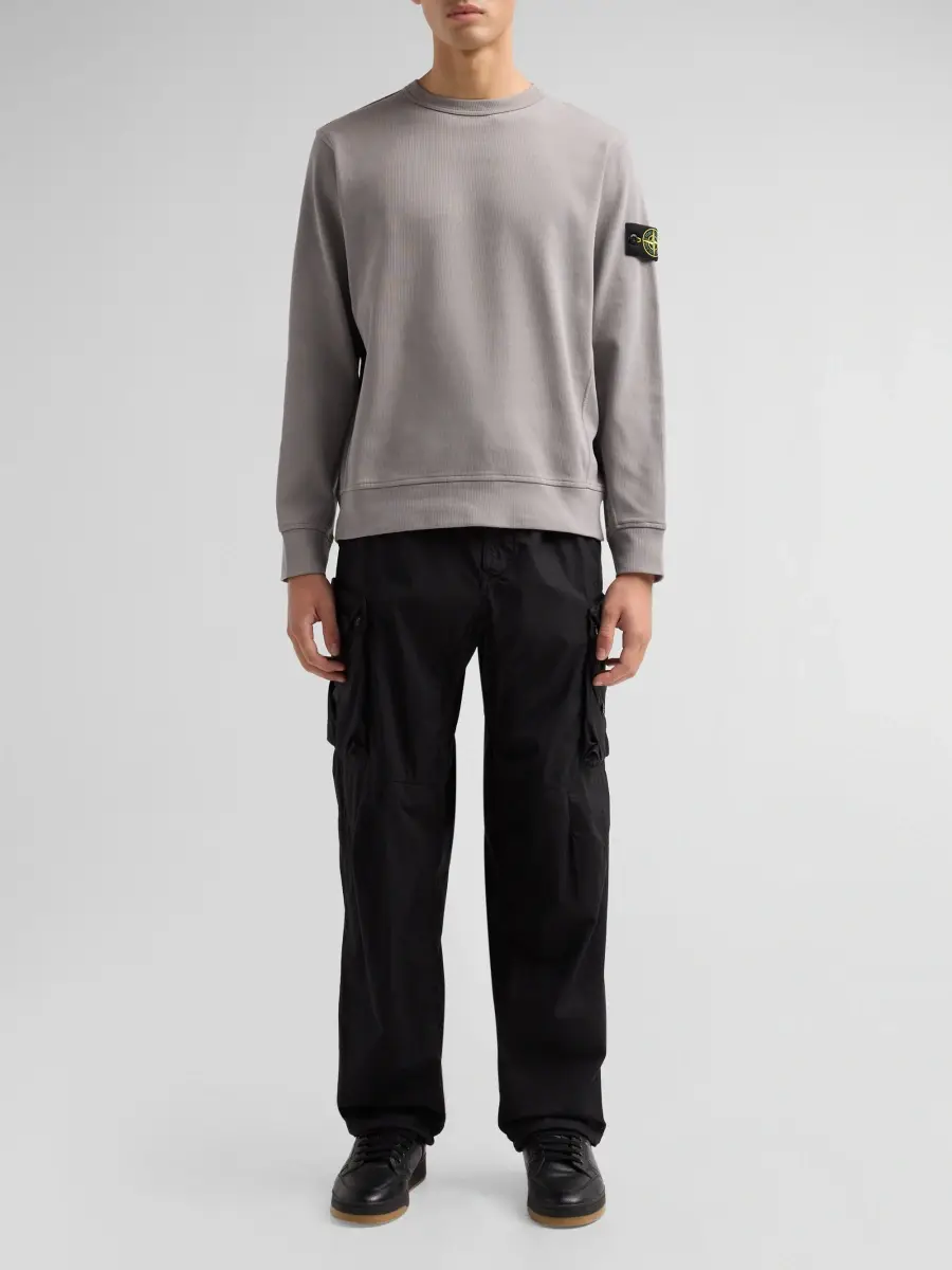 Stone Island Men's Felpa Cotton Crewneck Sweatshirt | Thumbnail 2