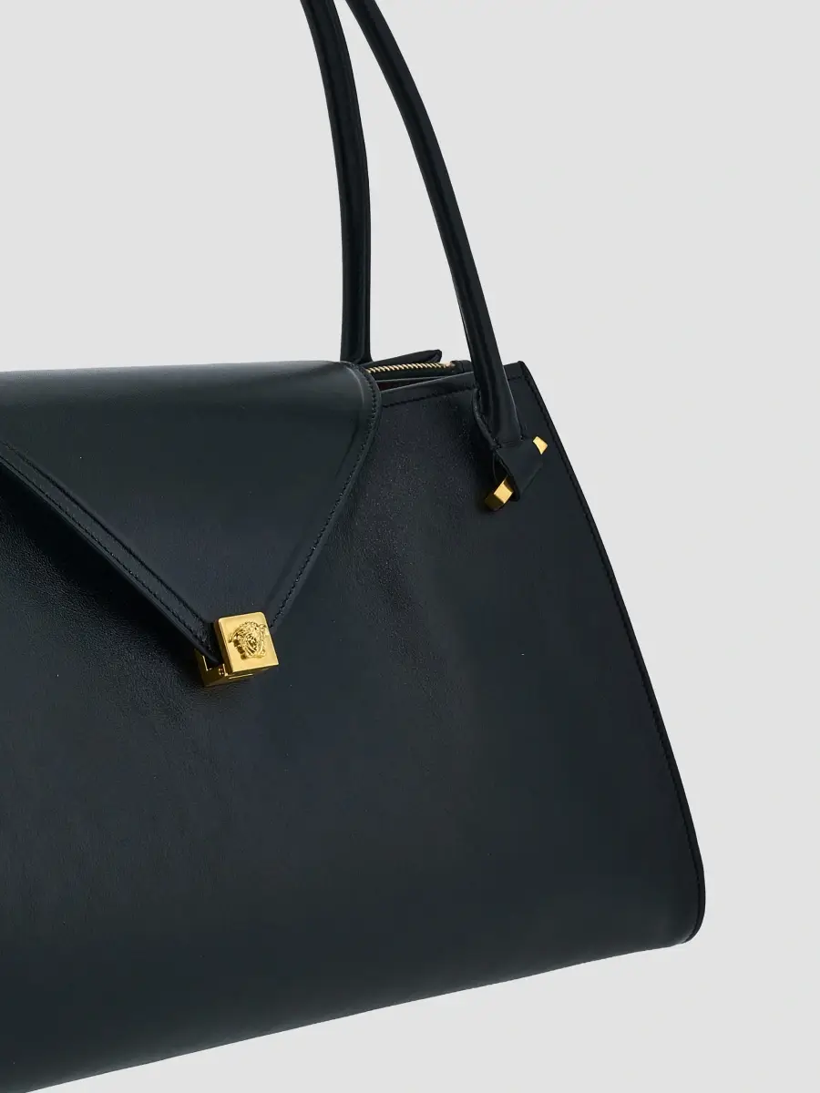 Versace Women's Severine Large Leather Top Handle | Thumbnail 5