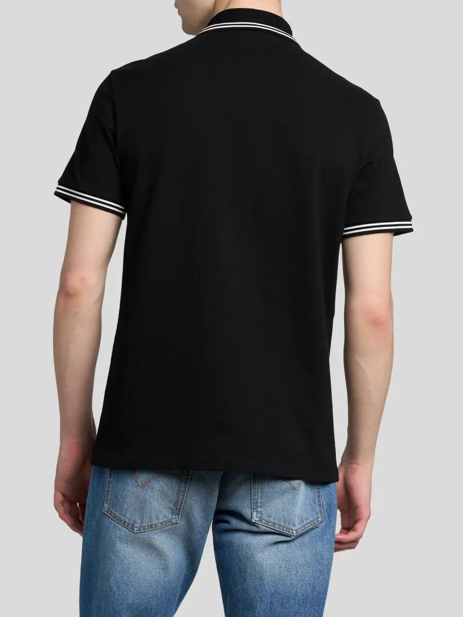Versace Men's Medusa-Embroidered Cotton Polo Shirt | Thumbnail 3 Versace Men's Medusa-Embroidered Cotton Polo Shirt | Thumbnail 3