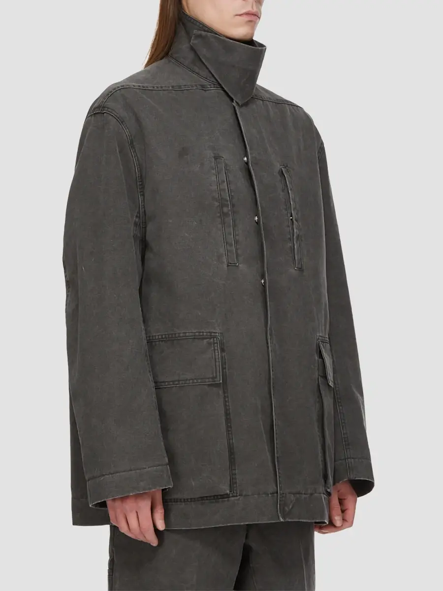 Rick Owens Men's Denim Oversized Jacket | Thumbnail 4