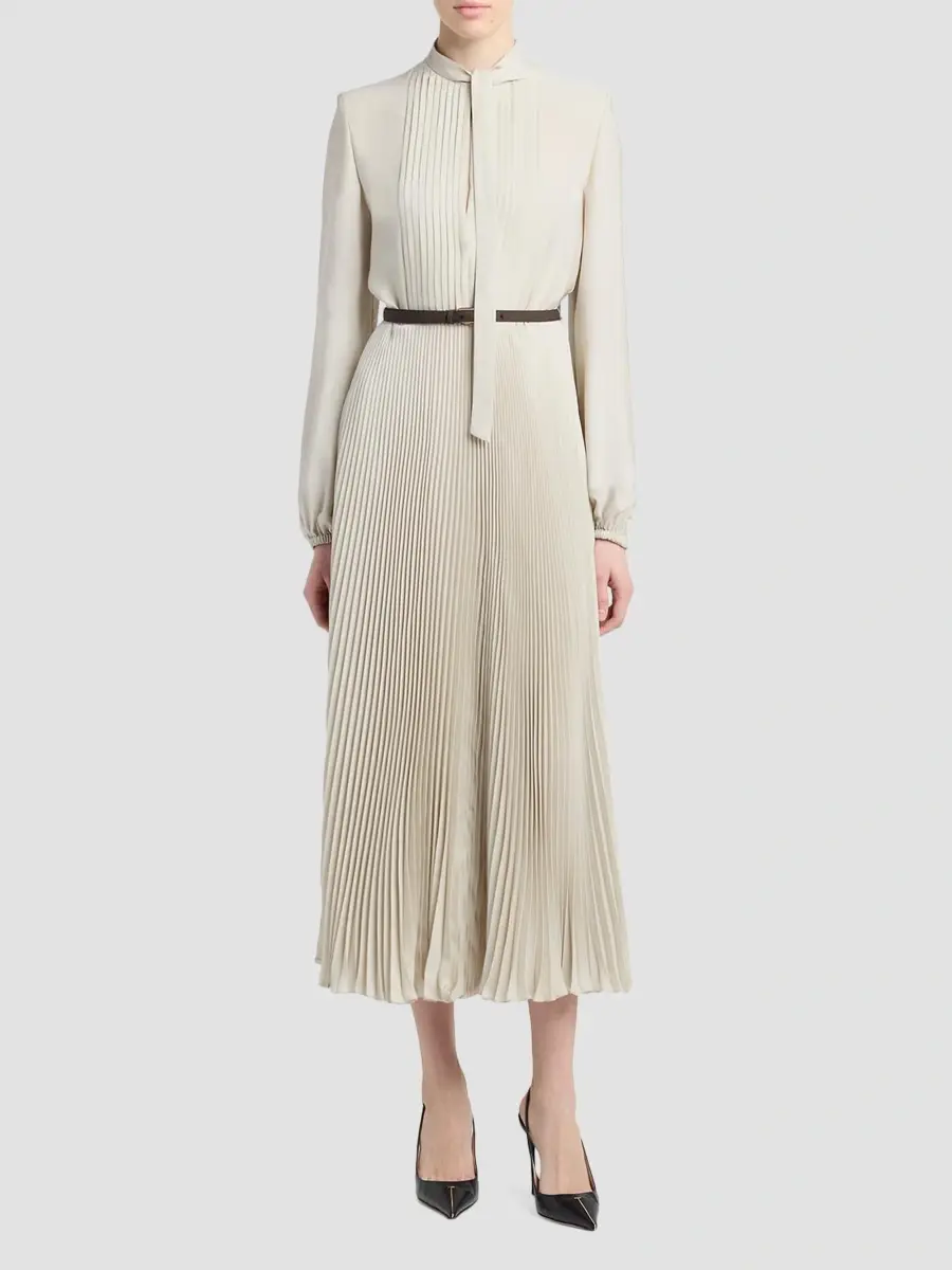 Tom Ford Women's Pintucked Tieneck Shirtdress | Thumbnail 2 Tom Ford Women's Pintucked Tieneck Shirtdress | Thumbnail 2