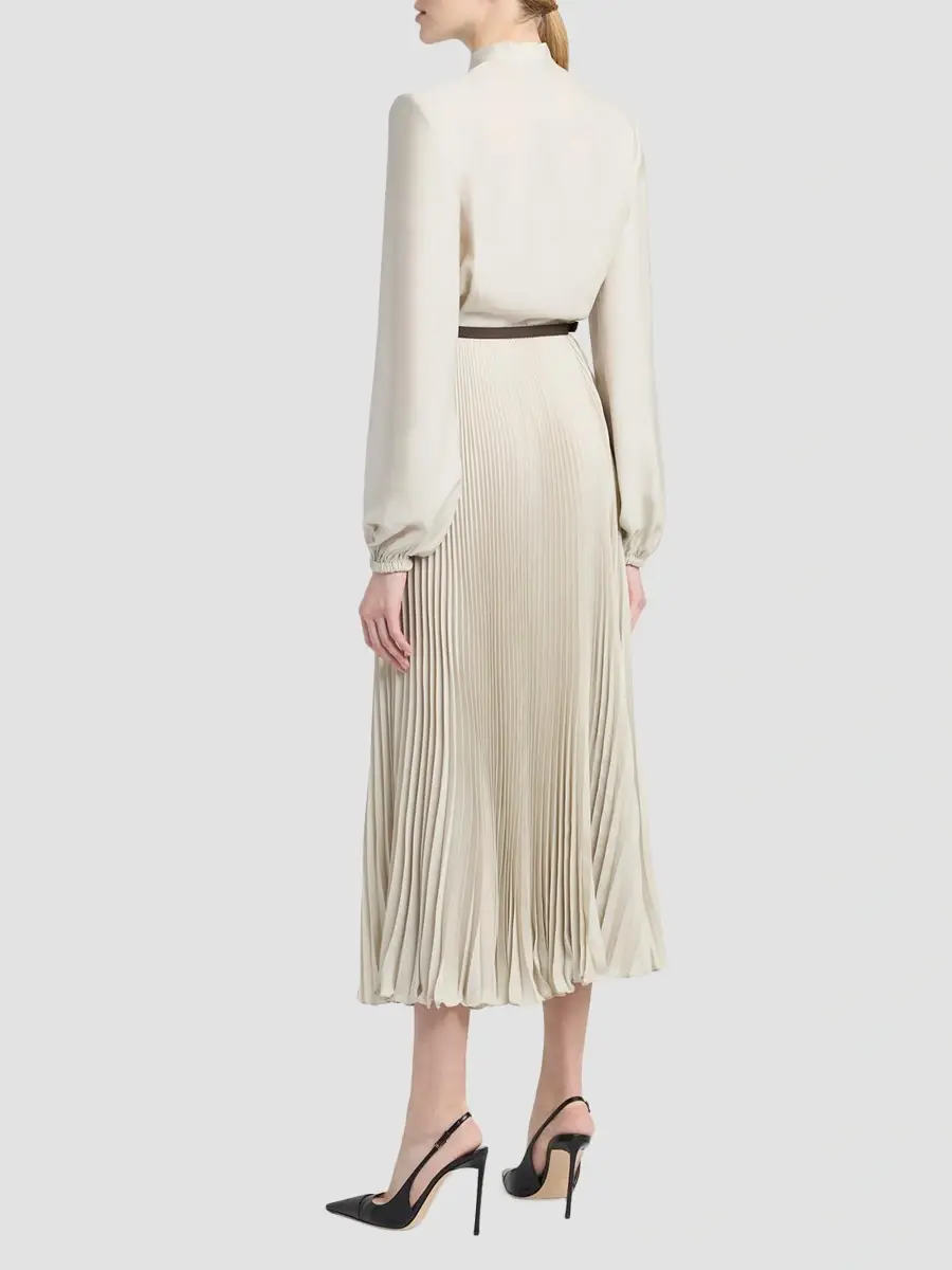 Tom Ford Women's Pintucked Tieneck Shirtdress | Thumbnail 3 Tom Ford Women's Pintucked Tieneck Shirtdress | Thumbnail 3