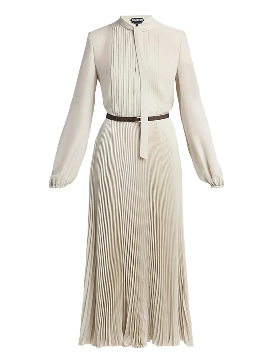 Tom Ford Women's Pintucked Tieneck Shirtdress