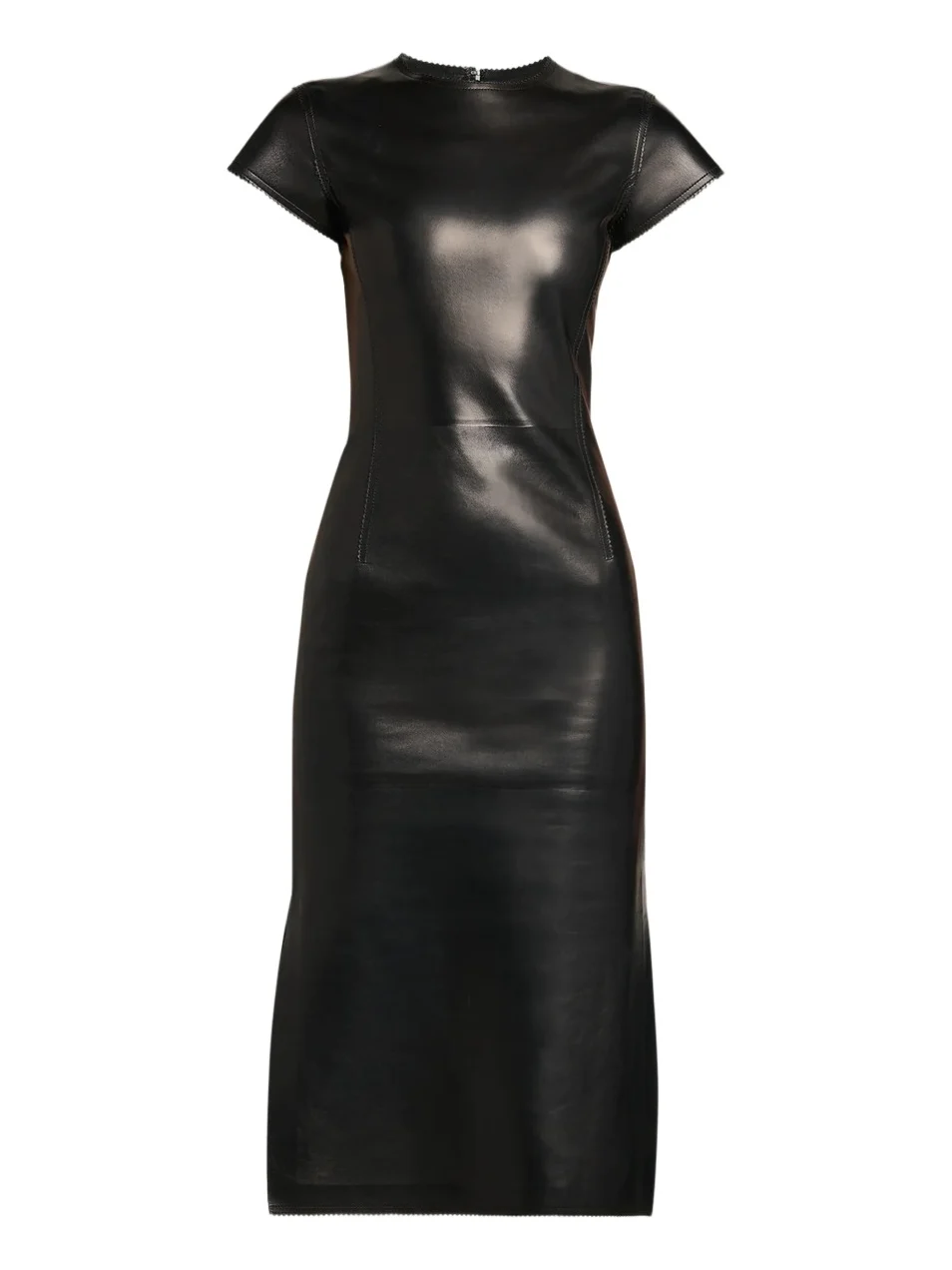 Tom Ford Women's Guanteria Leather Midi Dress