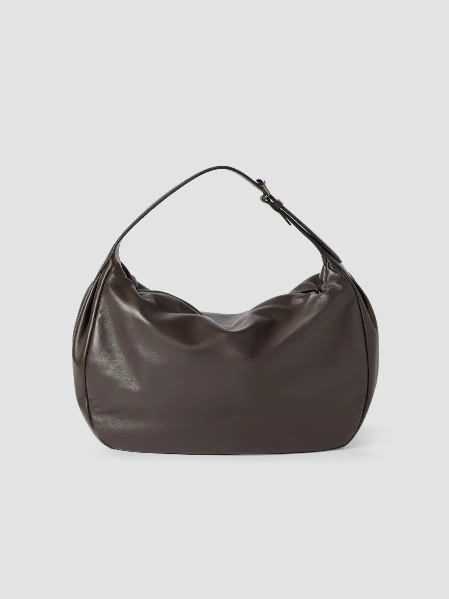 Brunello Cucinelli Women's Boule Hobo Bag in Nappa Leather - Rust Brown | Thumbnail 4 Brunello Cucinelli Women's Boule Hobo Bag in Nappa Leather - Rust Brown | Thumbnail 4