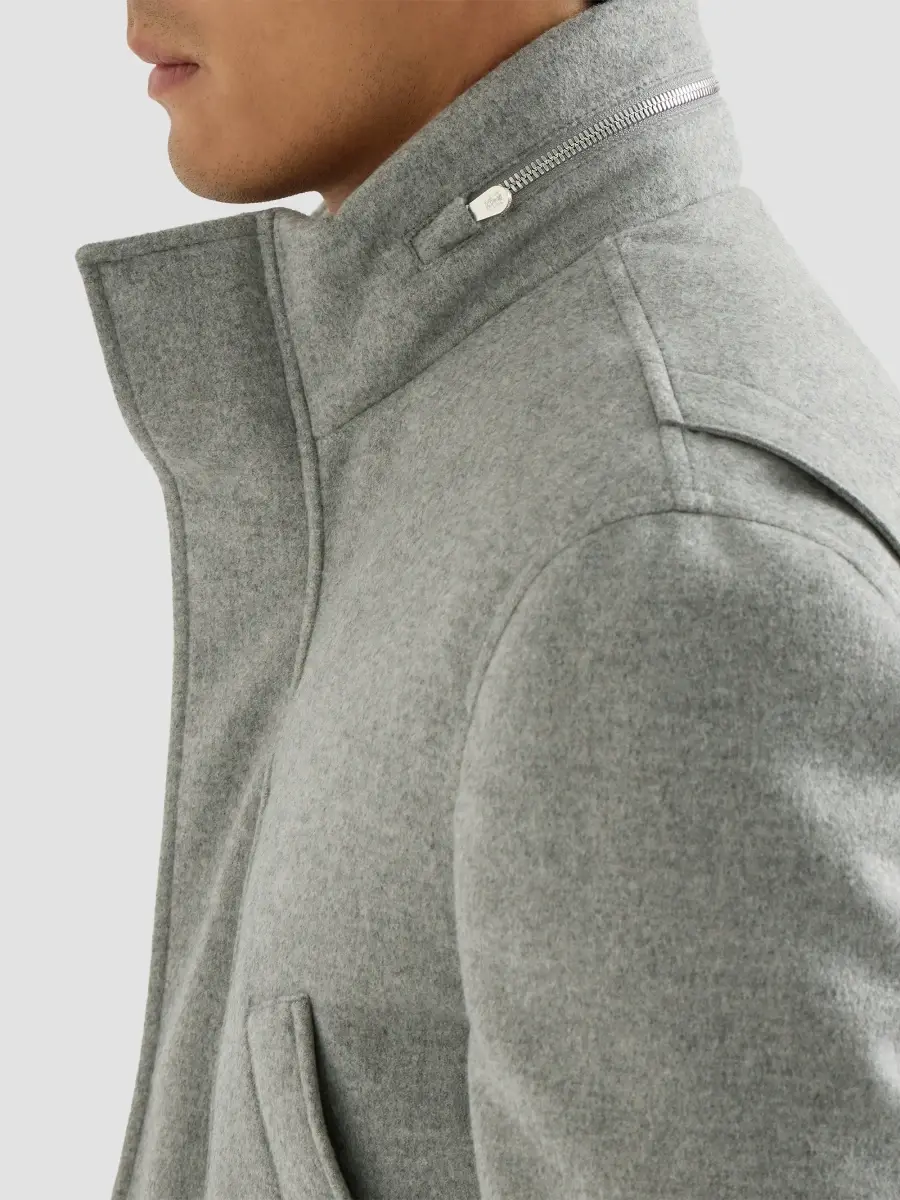 Brunello Cucinelli Men's Bonded Cashmere Beaver Cloth Parka Jacket | Thumbnail 5 Brunello Cucinelli Men's Bonded Cashmere Beaver Cloth Parka Jacket | Thumbnail 5