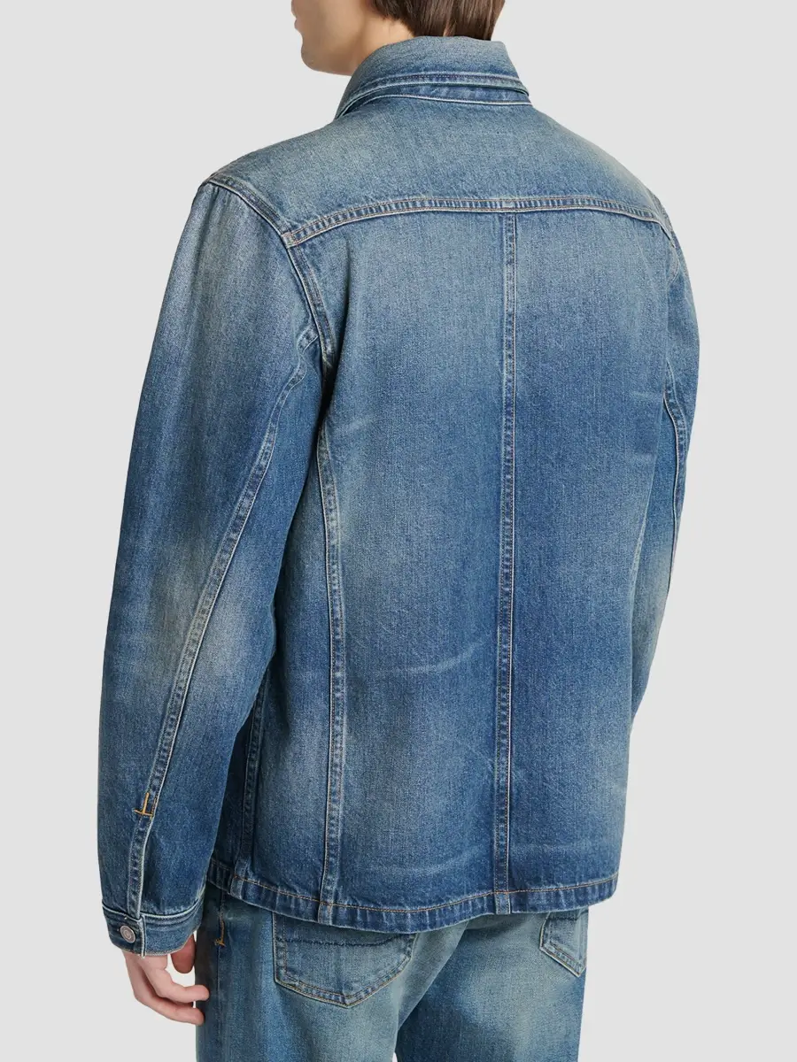 Tom Ford Men's Cotton Denim Shirt Jacket | Thumbnail 3 Tom Ford Men's Cotton Denim Shirt Jacket | Thumbnail 3