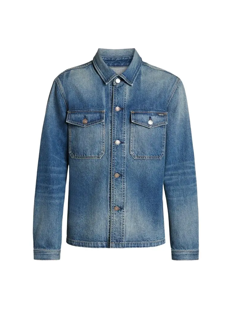 Tom Ford Men's Cotton Denim Shirt Jacket