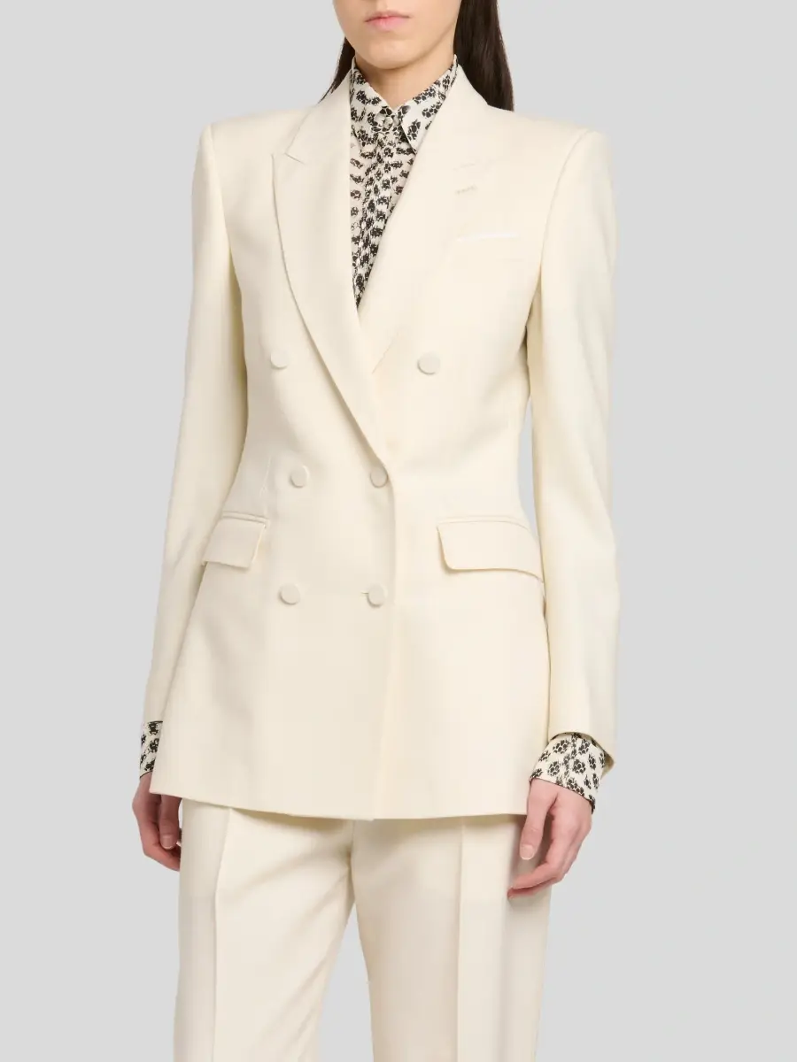 Tom Ford Women's Wool Double-Breasted Jacket | Thumbnail 4 Tom Ford Women's Wool Double-Breasted Jacket | Thumbnail 4