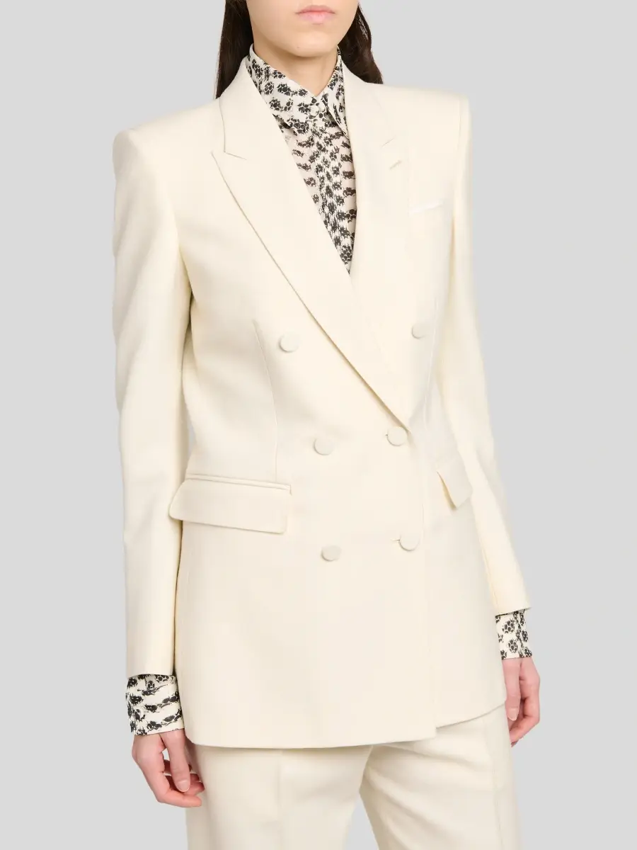 Tom Ford Women's Wool Double-Breasted Jacket | Thumbnail 5 Tom Ford Women's Wool Double-Breasted Jacket | Thumbnail 5