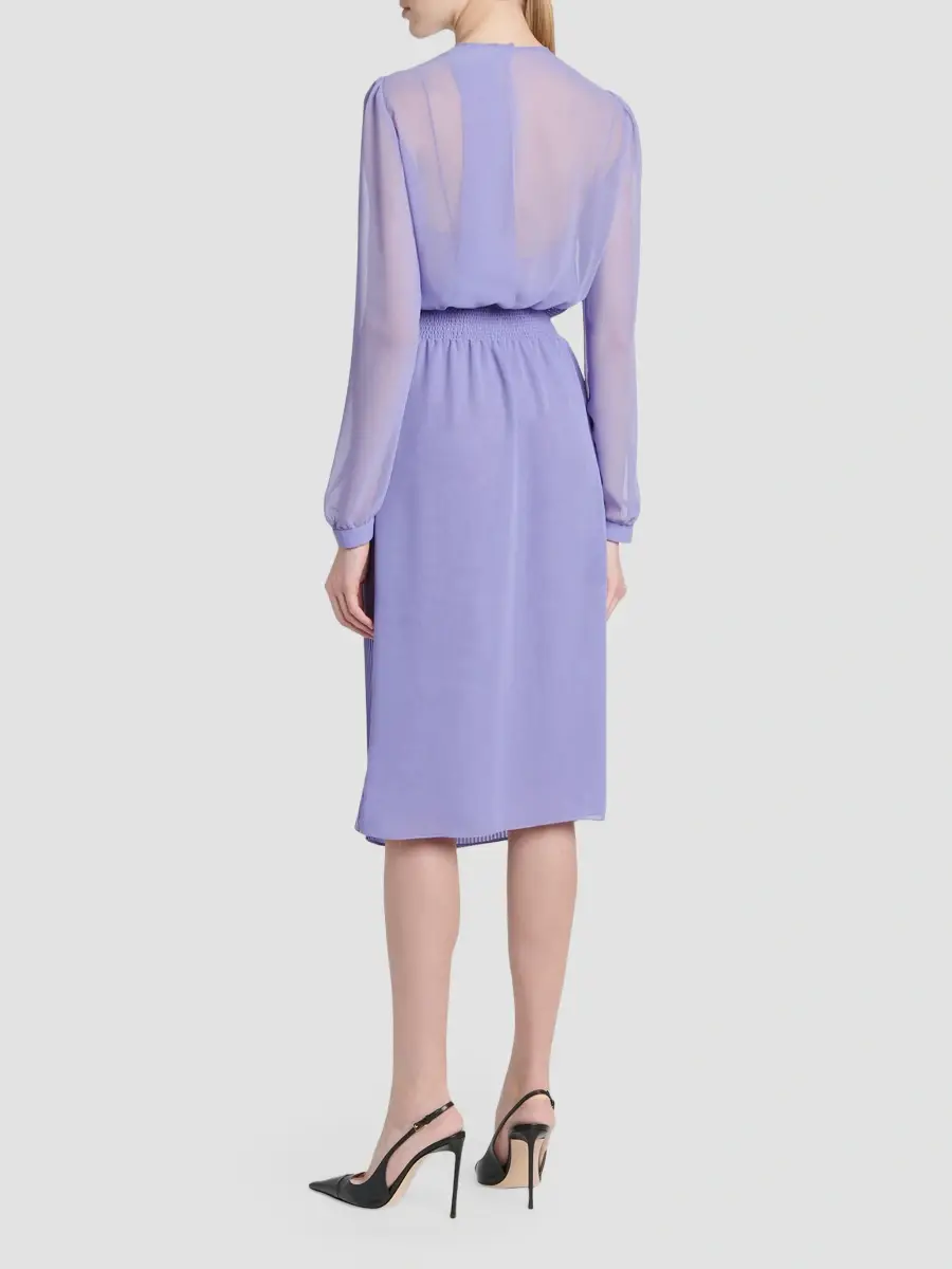 Tom Ford Women's Pleated Chiffon Midi Dress | Thumbnail 3 Tom Ford Women's Pleated Chiffon Midi Dress | Thumbnail 3