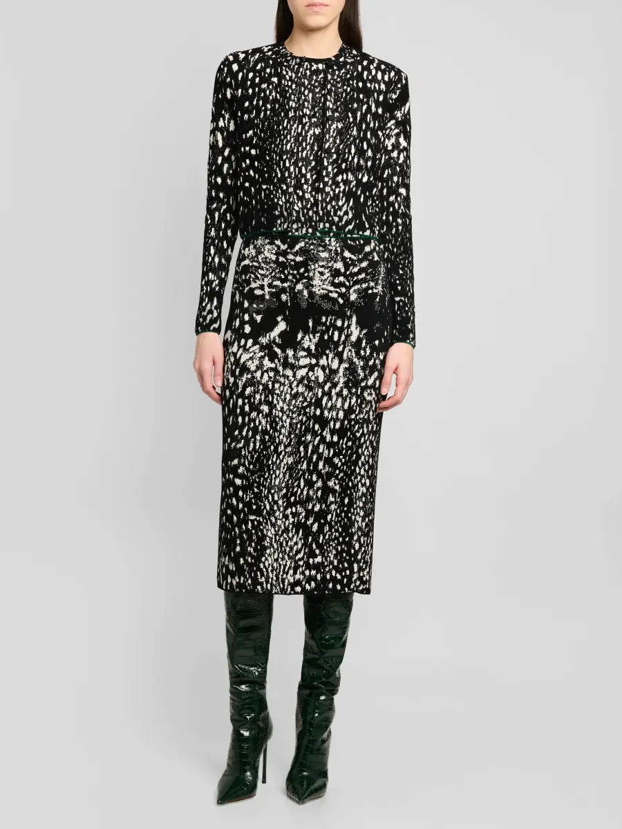 Tom Ford Women's Lynx Jacquard Velvet Cardigan | Thumbnail 2 Tom Ford Women's Lynx Jacquard Velvet Cardigan | Thumbnail 2