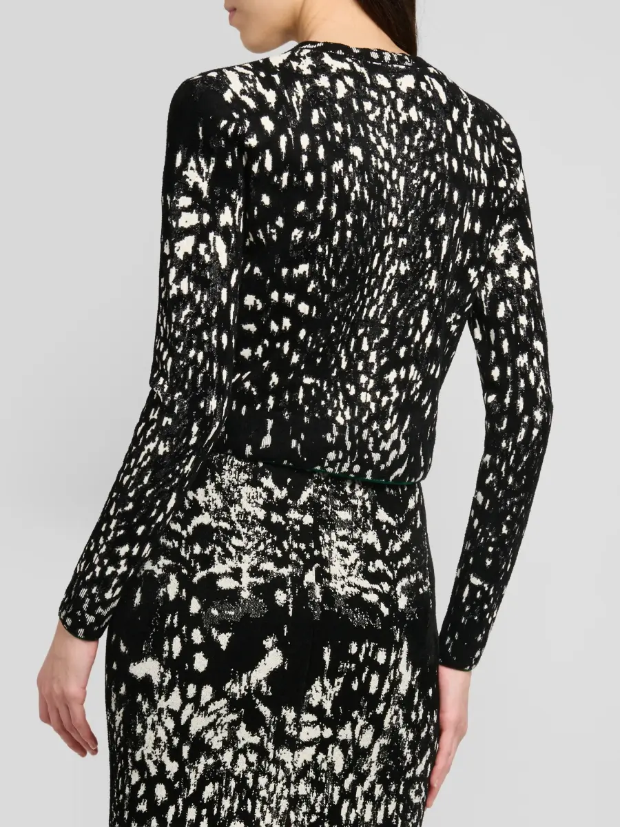 Tom Ford Women's Lynx Jacquard Velvet Cardigan | Thumbnail 3 Tom Ford Women's Lynx Jacquard Velvet Cardigan | Thumbnail 3