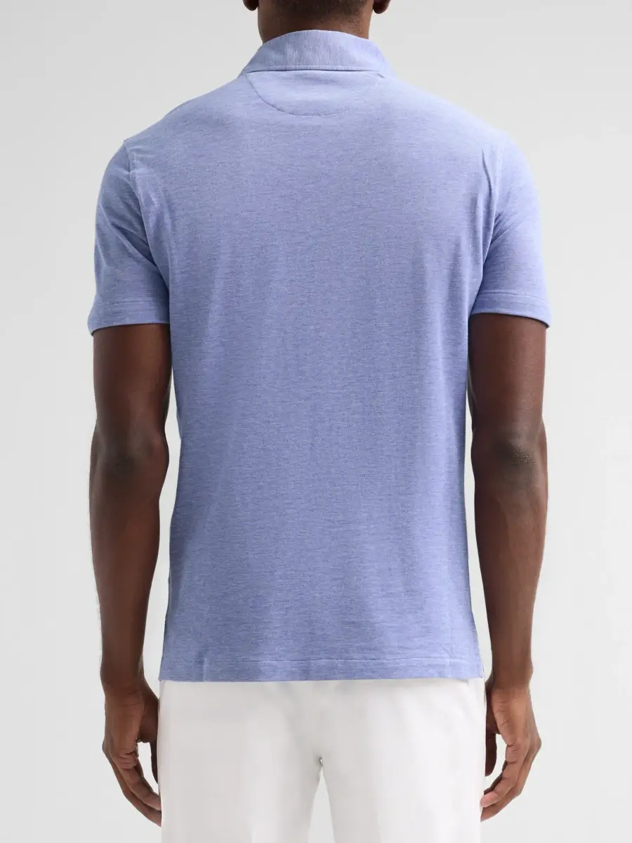 Isaia Men's Jersey Cotton Piqué Polo Shirt | Thumbnail 3 Isaia Men's Jersey Cotton Piqué Polo Shirt | Thumbnail 3