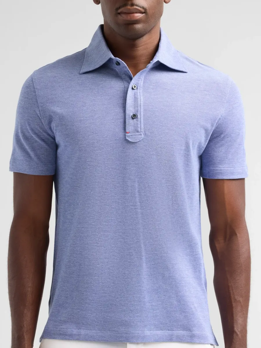Isaia Men's Jersey Cotton Piqué Polo Shirt | Thumbnail 5 Isaia Men's Jersey Cotton Piqué Polo Shirt | Thumbnail 5