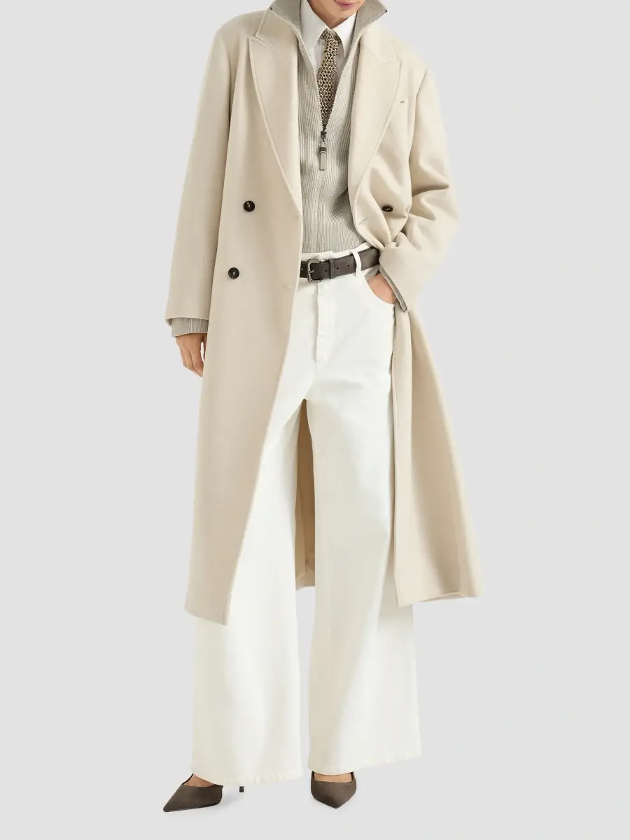 Brunello Cucinelli Women's Sparkling Cashmere English Rib Cardigan with Shiny Zipper Pull | Thumbnail 6 Brunello Cucinelli Women's Sparkling Cashmere English Rib Cardigan with Shiny Zipper Pull | Thumbnail 6
