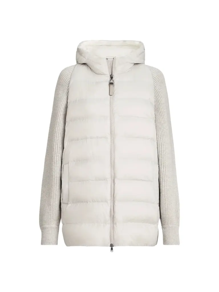 Brunello Cucinelli Women's Water-Resistant Matte Nylon Hooded Down Jacket