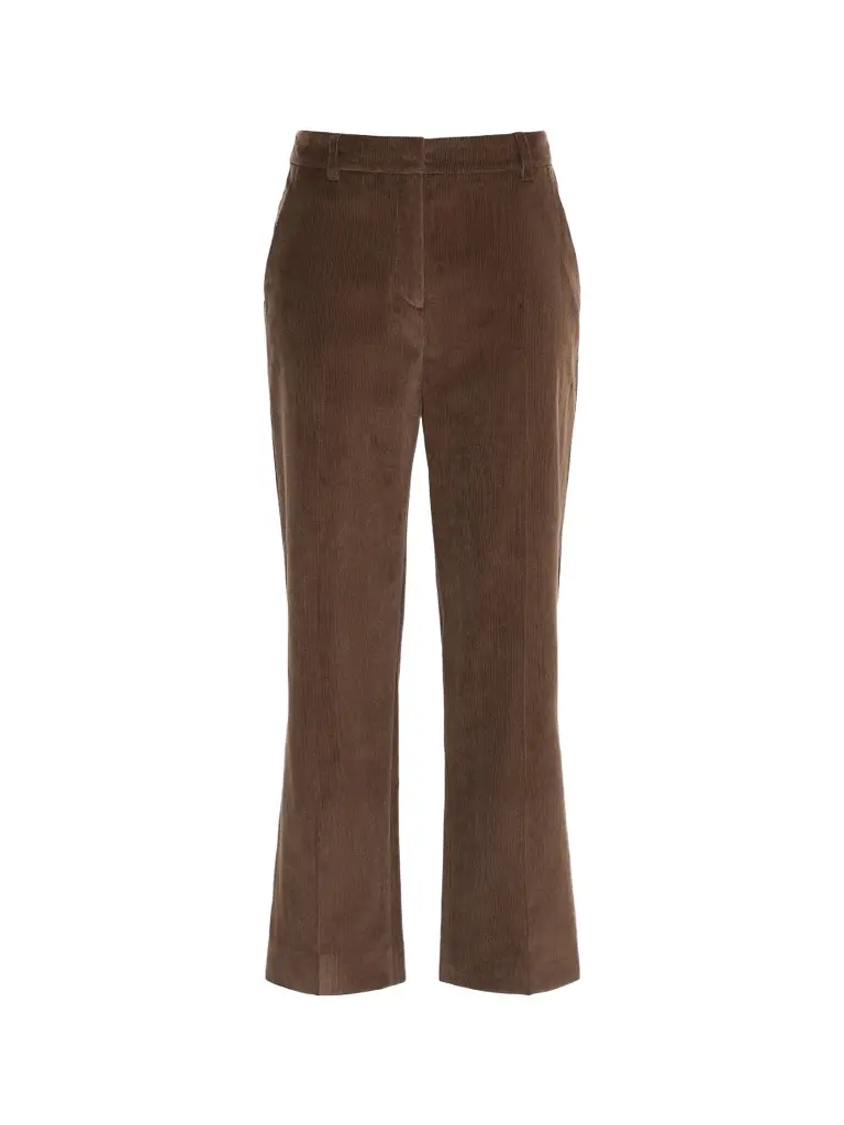 Women's Cotton Velvet Cropped Trousers Women's Cotton Velvet Cropped Trousers