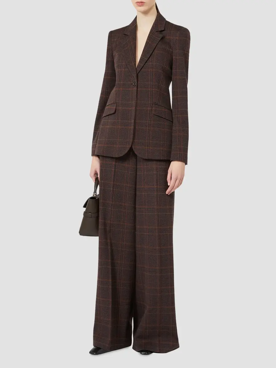 Max Mara Women's Wool and Cotton Single Breasted Blazer | Thumbnail 2 Max Mara Women's Wool and Cotton Single Breasted Blazer | Thumbnail 2