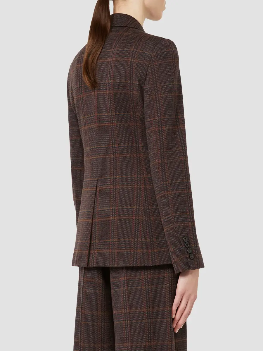 Max Mara Women's Wool and Cotton Single Breasted Blazer | Thumbnail 4 Max Mara Women's Wool and Cotton Single Breasted Blazer | Thumbnail 4