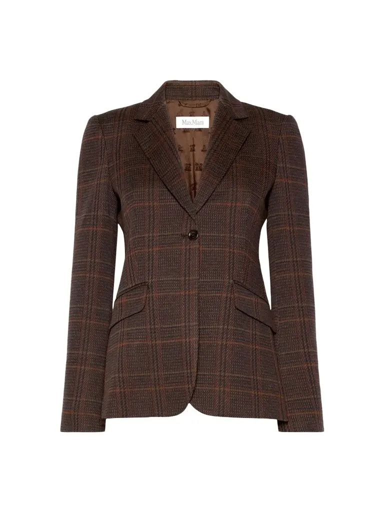 Women's Wool and Cotton Single Breasted Blazer