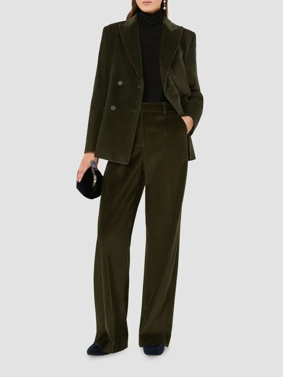 Weekend Max Mara Women's Cotton Corduroy Velvet Blazer | Thumbnail 2