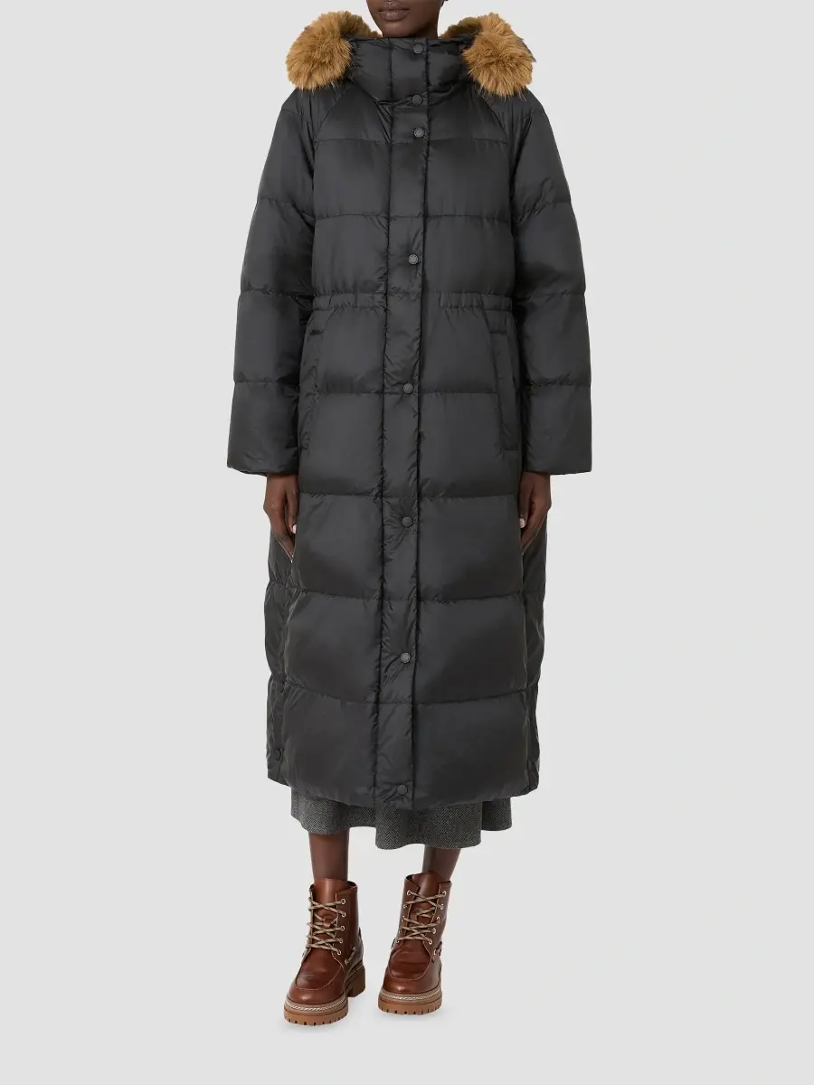 Weekend Max Mara Women's Long Reversible Down Coat in Water Repellent Plain Weave Fabric | Thumbnail 3 Weekend Max Mara Women's Long Reversible Down Coat in Water Repellent Plain Weave Fabric | Thumbnail 3