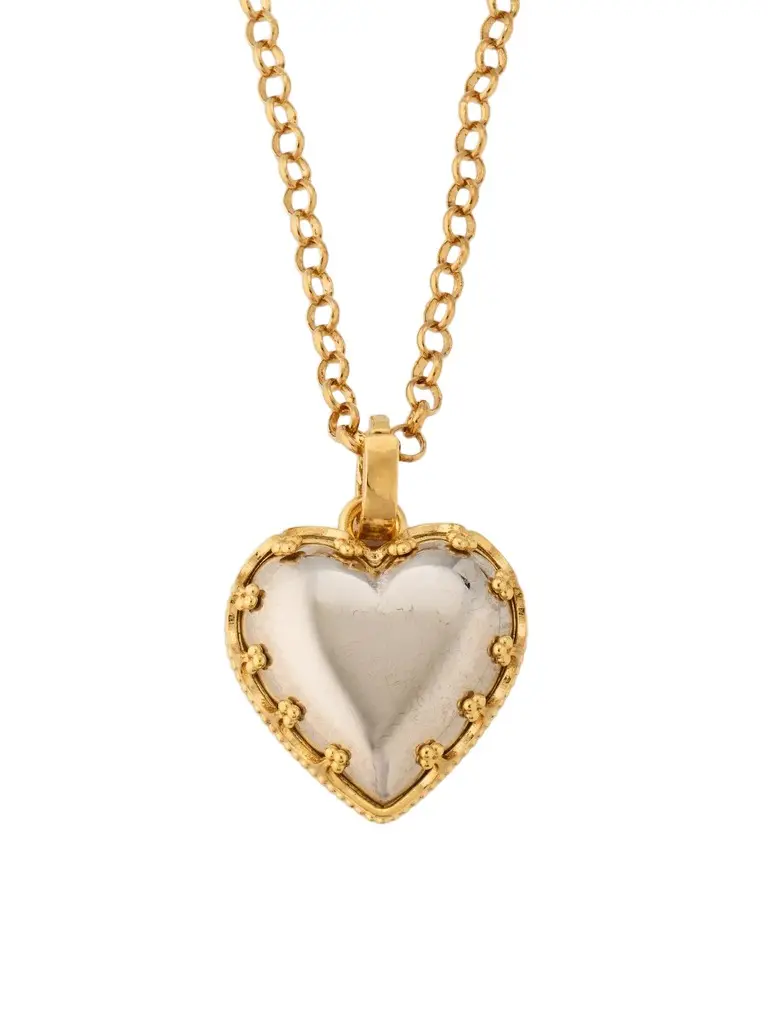 Dolce & Gabbana Women's Bijoux Two-Tone Heart Pendant Necklace