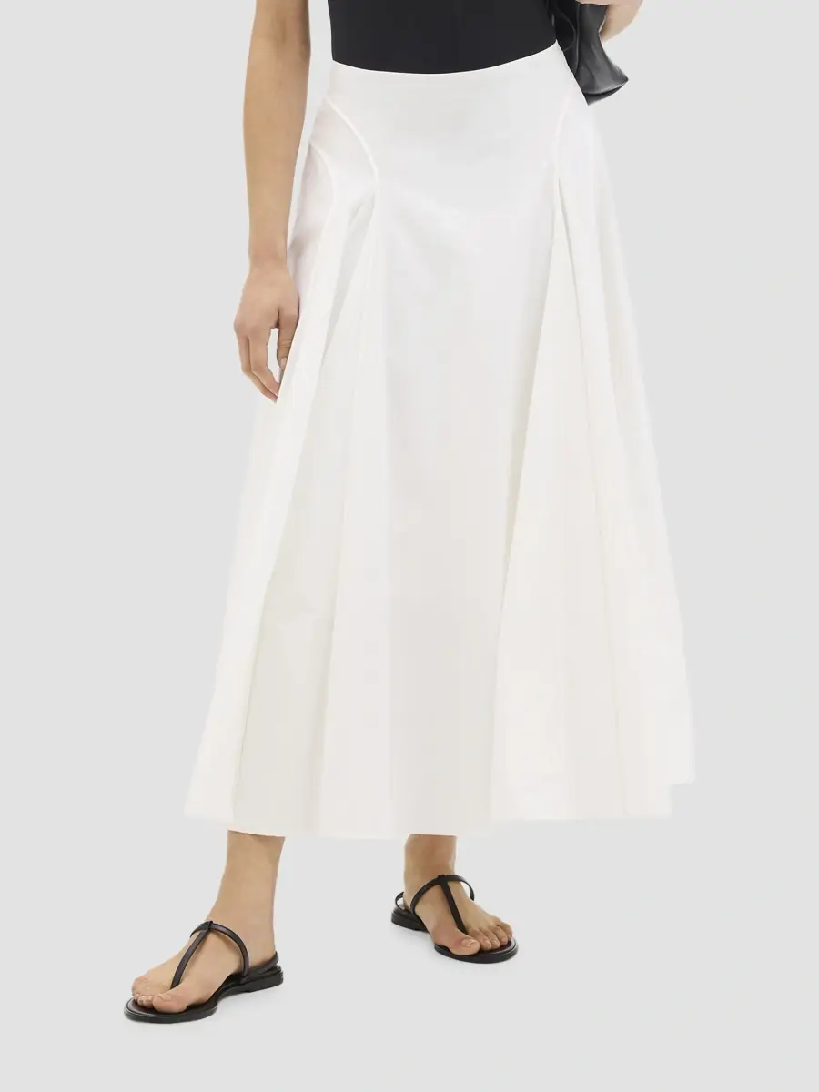 Another Tomorrow Women's Seamed Full Maxi Skirt | Thumbnail 2 Another Tomorrow Women's Seamed Full Maxi Skirt | Thumbnail 2