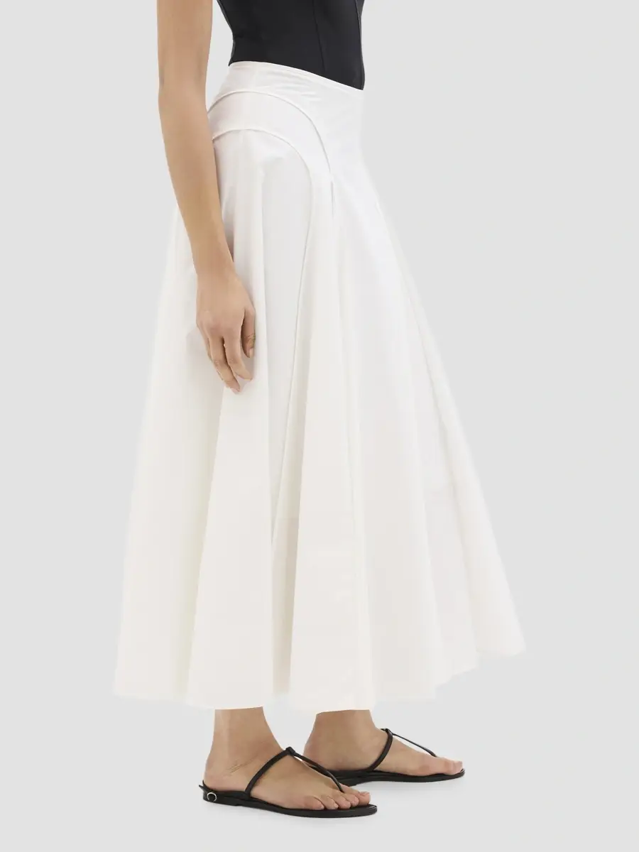 Another Tomorrow Women's Seamed Full Maxi Skirt | Thumbnail 3 Another Tomorrow Women's Seamed Full Maxi Skirt | Thumbnail 3