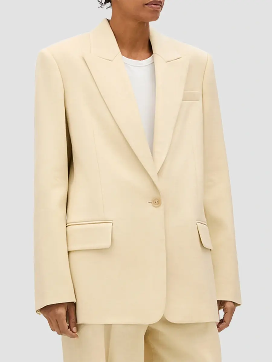 Another Tomorrow Women's Oversized Tailored Jacket | Thumbnail 3