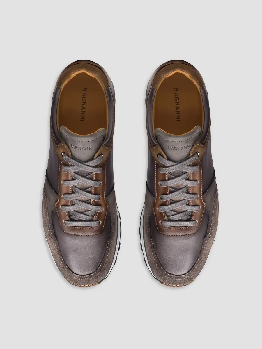 Magnanni Men's Arco Leather Low-Top Sneakers | Thumbnail 3