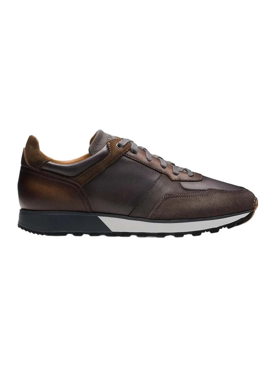 Magnanni Men's Arco Leather Low-Top Sneakers