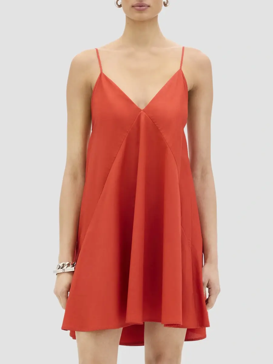Another Tomorrow Women's Flare Sun Dress | Thumbnail 2 Another Tomorrow Women's Flare Sun Dress | Thumbnail 2