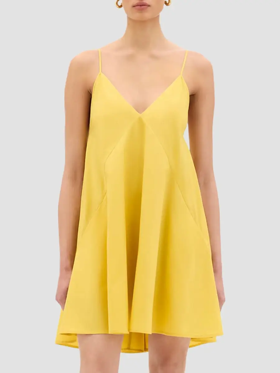 Another Tomorrow Women's Flare Sun Dress | Thumbnail 2