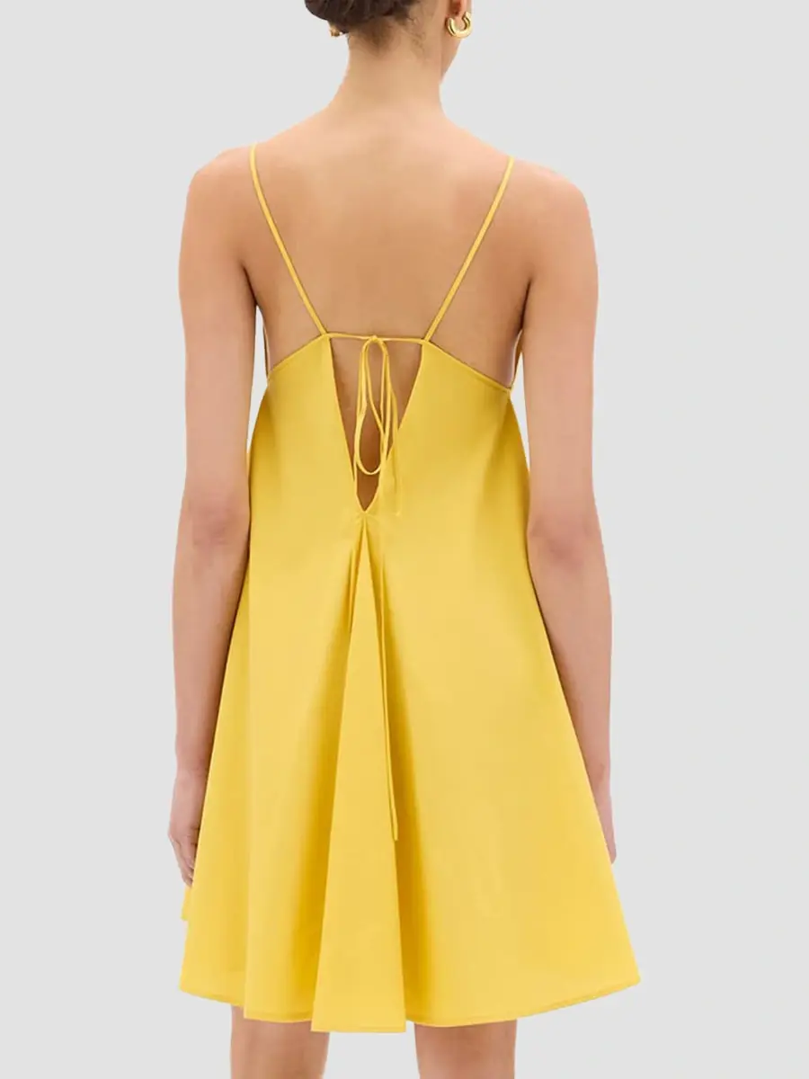 Another Tomorrow Women's Flare Sun Dress | Thumbnail 4