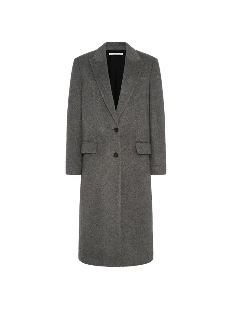 Another Tomorrow Women's Cashmere Tailored Overcoat