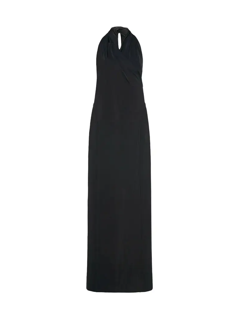 Women's Gathered Halter Dress