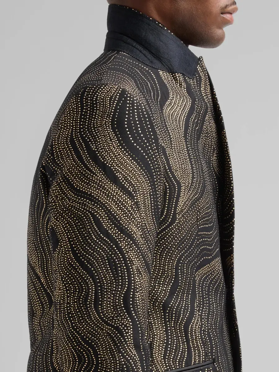 Pal Zileri Men's Swirl Ombré Silk Dinner Jacket | Thumbnail 7 Pal Zileri Men's Swirl Ombré Silk Dinner Jacket | Thumbnail 7