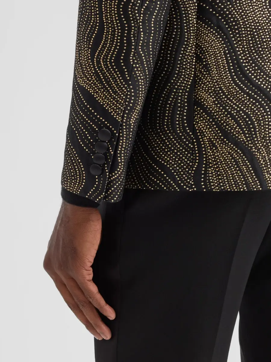 Pal Zileri Men's Swirl Ombré Silk Dinner Jacket | Thumbnail 8 Pal Zileri Men's Swirl Ombré Silk Dinner Jacket | Thumbnail 8