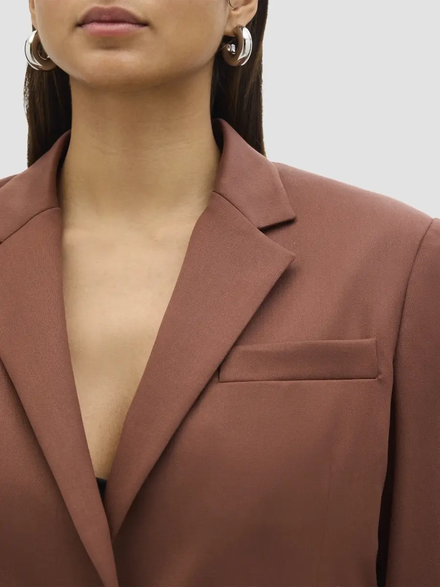 Another Tomorrow Women's Relaxed Blazer | Thumbnail 5