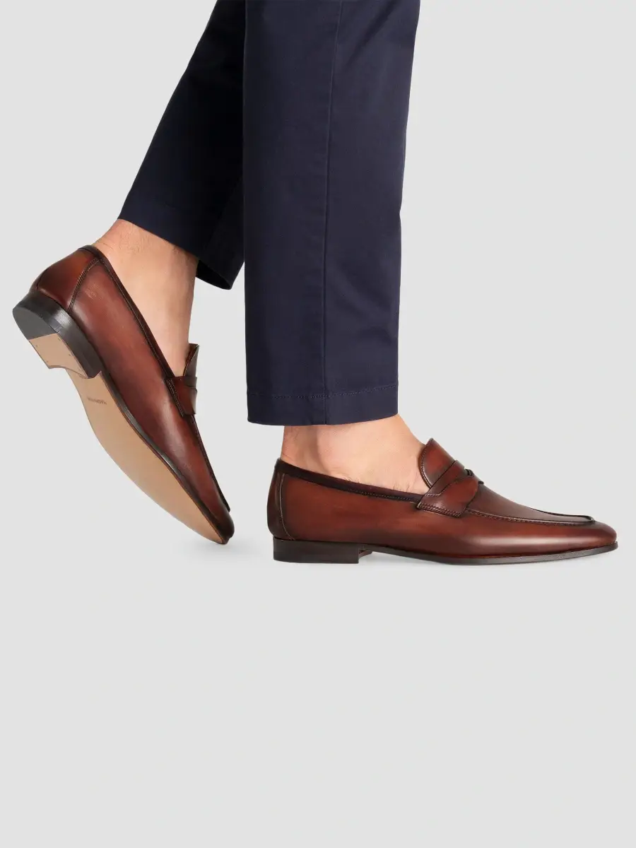 Magnanni Men's Sasso Leather Penny Loafers | Thumbnail 2 Magnanni Men's Sasso Leather Penny Loafers | Thumbnail 2