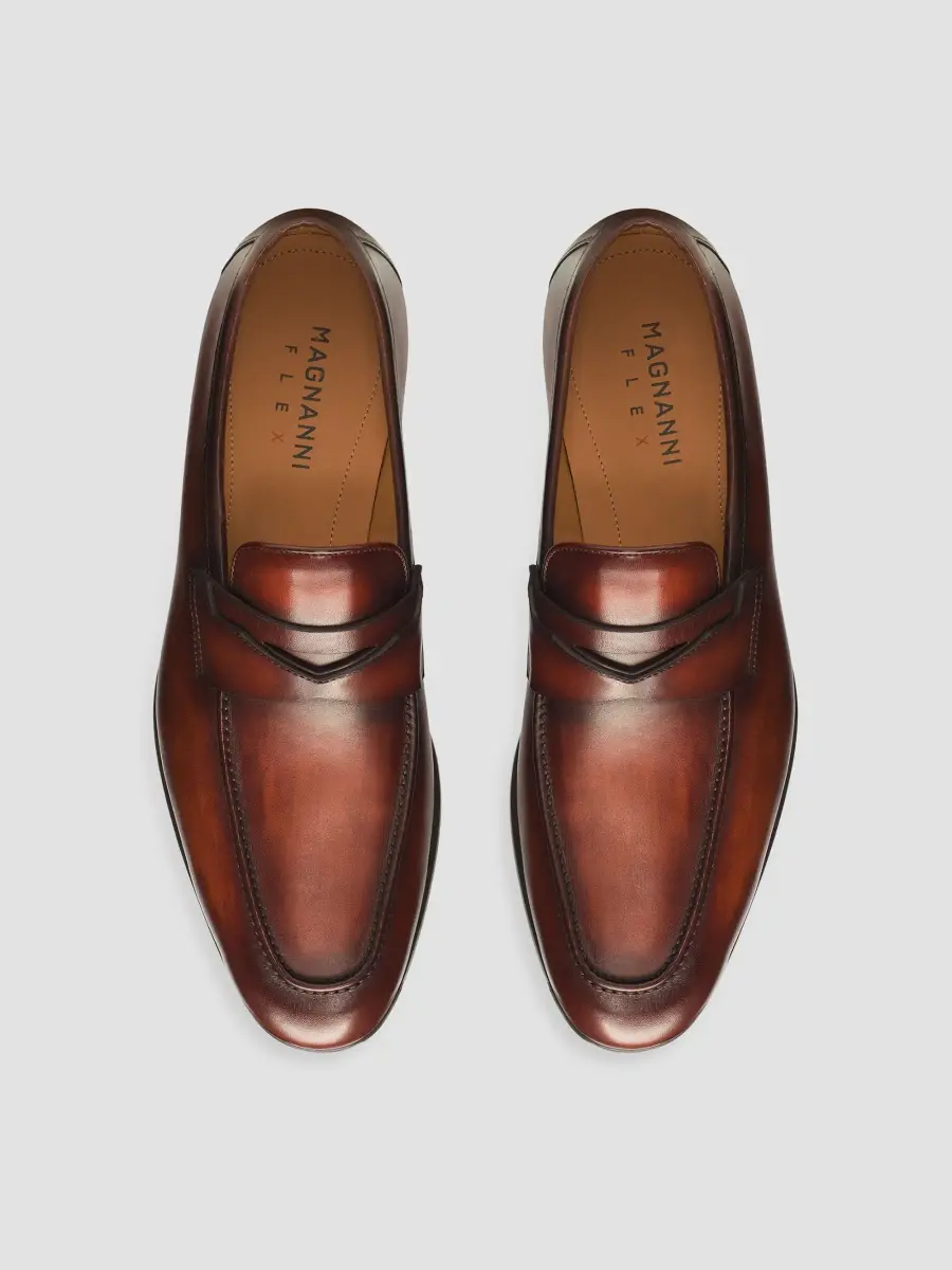 Magnanni Men's Sasso Leather Penny Loafers | Thumbnail 3 Magnanni Men's Sasso Leather Penny Loafers | Thumbnail 3