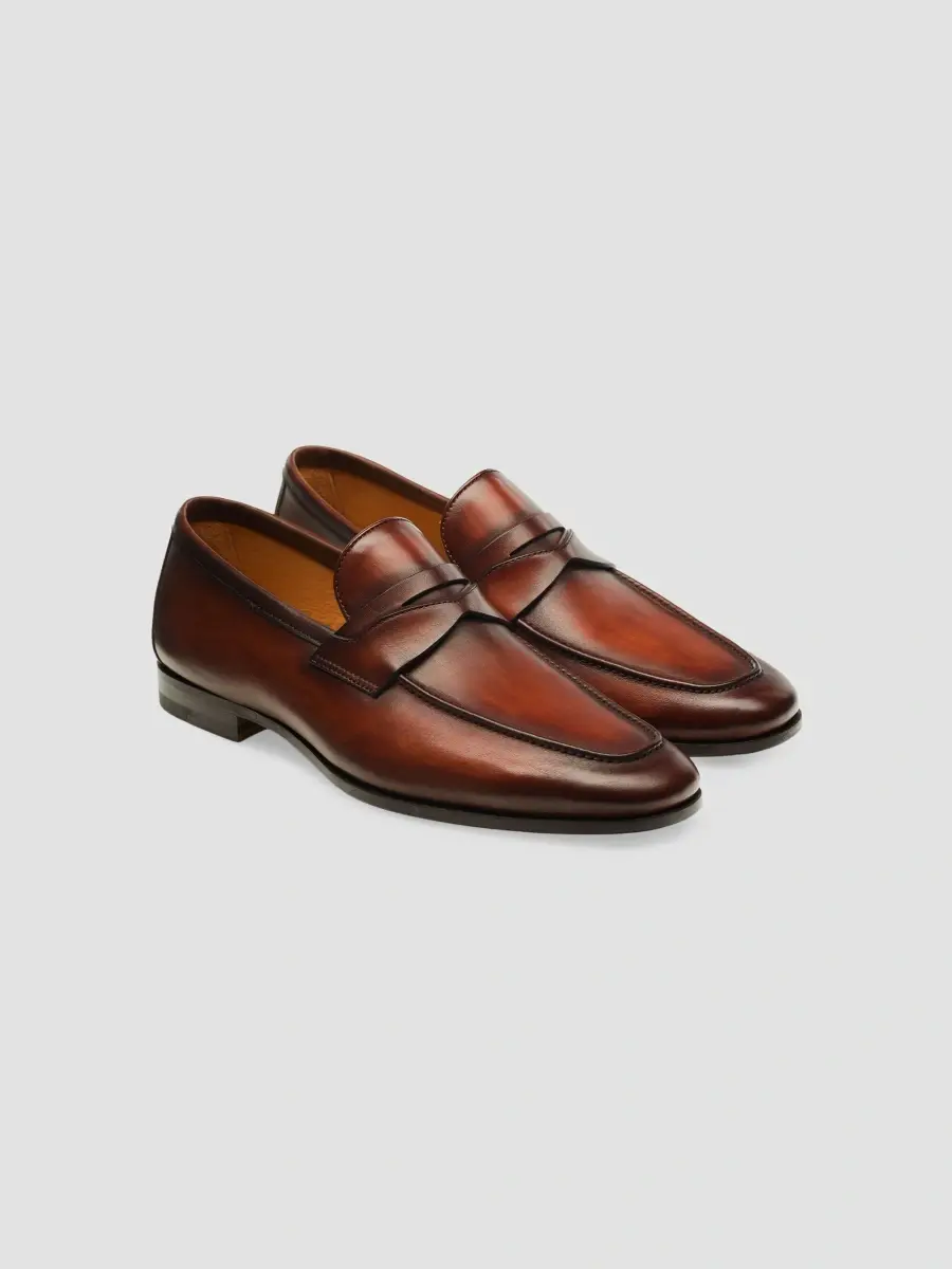Magnanni Men's Sasso Leather Penny Loafers | Thumbnail 4 Magnanni Men's Sasso Leather Penny Loafers | Thumbnail 4