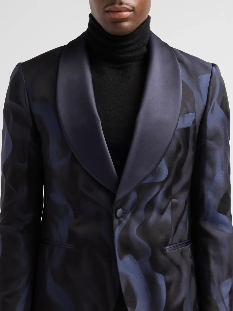 Pal Zileri Men's Abstract Print Cotton-Blend Jacket | Thumbnail 5 Pal Zileri Men's Abstract Print Cotton-Blend Jacket | Thumbnail 5