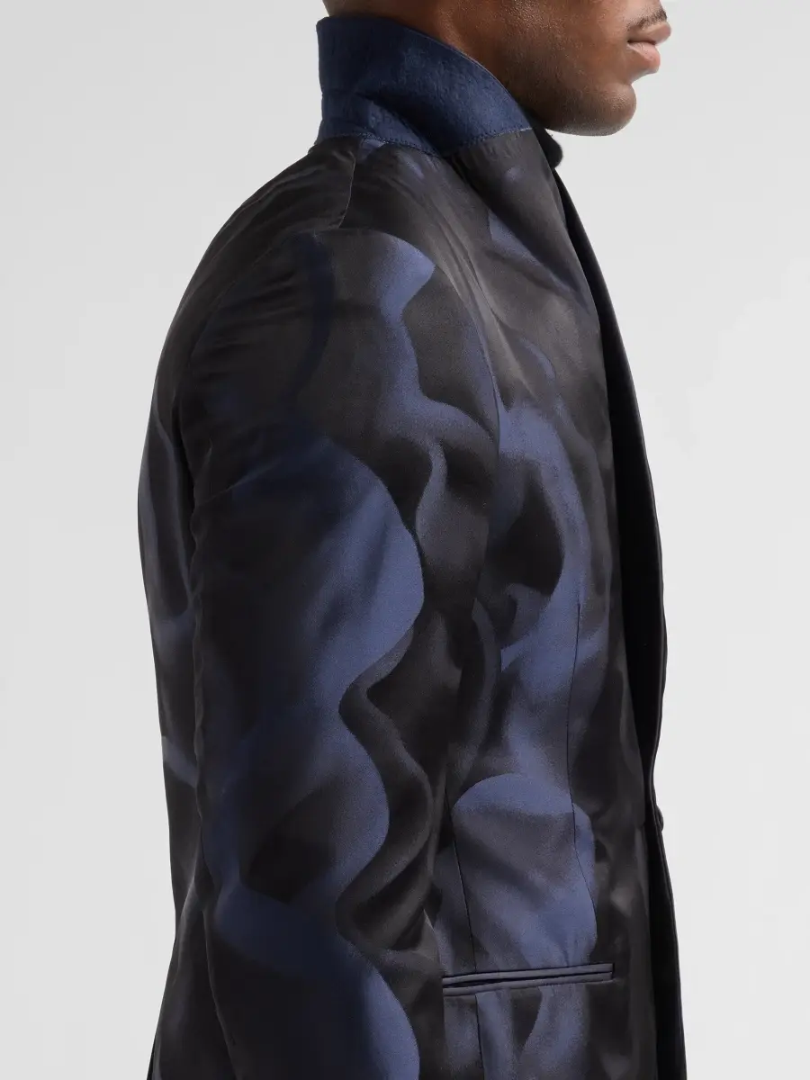Pal Zileri Men's Abstract Print Cotton-Blend Jacket | Thumbnail 7 Pal Zileri Men's Abstract Print Cotton-Blend Jacket | Thumbnail 7
