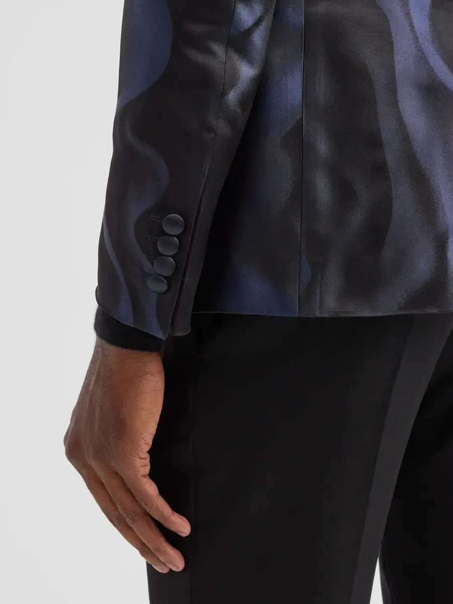 Pal Zileri Men's Abstract Print Cotton-Blend Jacket | Thumbnail 8 Pal Zileri Men's Abstract Print Cotton-Blend Jacket | Thumbnail 8